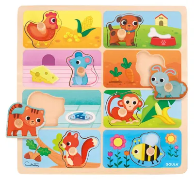 Produktbild von Goula Holzpuzzle Lieblingsessen 8-teilig