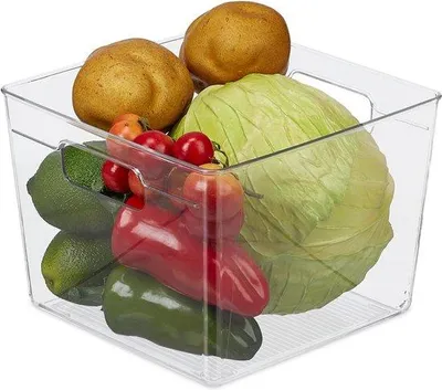 Image de Bac de rangement pour légumes, viande et poisson - 155 x 21 x 21 cm, transparent