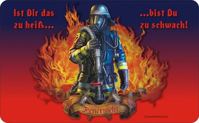 Produktbild von Feuerwehr ist dir zu heiss - Frühstücksbrettchen - Resopal Brettchen