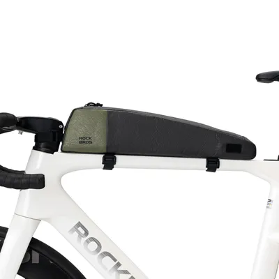 Immagine prodotto di ROCKBROS Borsa telaio Borsa bici ultraleggera Borsa manubrio idrorepellente per bici da strada MTB e bici pieghevole 0,9L