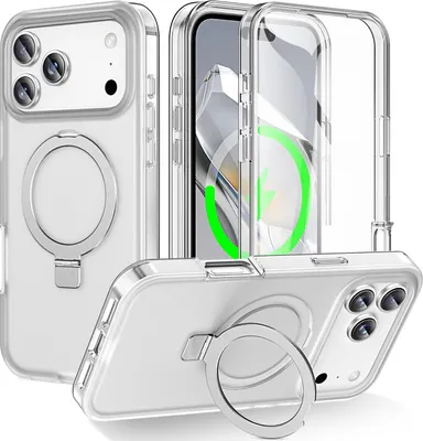 Produktbild von Handyhülle MagSafe für Apple iPhone 17 Pro Max Frosted Ring Halterung 360-Grad
