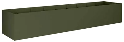 Image de vidaXL Jardinière d'extérieur, vert olive, 360 x 80 x 60 cm