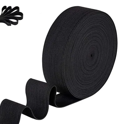 Nähgummi 10 m, 17 mm breit, schwarz – elastisch für DIY