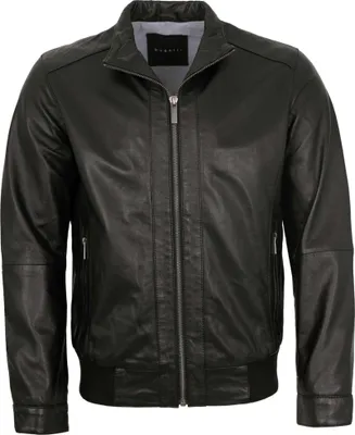 Produktbild von Bugatti - Herren Echtleder Lederjacke Blouson Lammnappa schwarz
