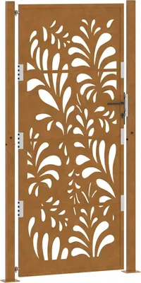 Immagine prodotto di Cancello da giardino 100x200 cm in acciaio corten design ondulato