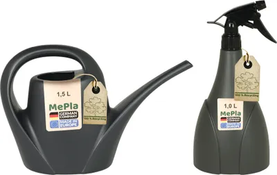 Produktbild von MePla - Set - Gießkanne 1,5l Indoor + Sprüher 1,0l - anthrazit
