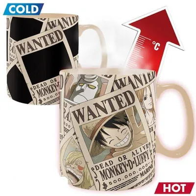 Immagine prodotto di Tazza in Vetroceramica One Piece Heat Change - Wanted (460ml)
