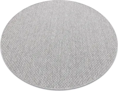 Produktbild von Teppich TIMO 6272 Kreis SISAL draussen hellgrau Grau rund 150 cm