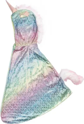 Produktbild von Wendbares Cape – Einhorn & Drache in Pastell, für ca. 3-4 Jahre