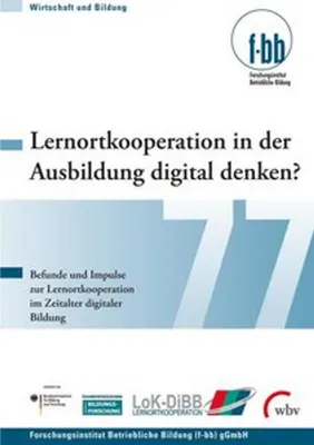 Produktbild von Lernortkooperation in der Ausbildung digital denken?
