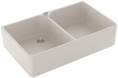 Produktbild von Villeroy & Boch VB Spülstein 90 X Spülstein Doppelbecken 639002 900x550mm Crema CeramicPlus