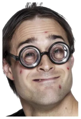 Image de Smiffys - Lunettes « nerd » unie homme/femme, déguisement - Plastique SM1627 (taille unique) (noir)