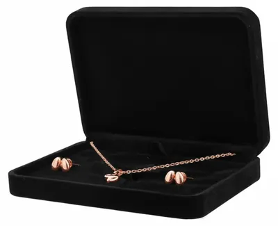 Image de Boîte de rangement en velours pour bracelets et boucles d'oreilles