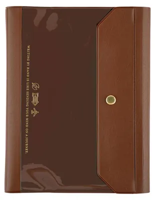Produktbild von Hobonichi Alettone Braun A5 Planhülle - Schutz für Notizen
