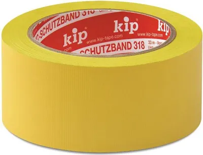 Produktbild von KIP 318 PVC-Schutzband – quergerillt, gelb 30mm x 33m (60 Rollen) - 318-13