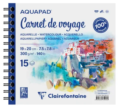 Obrázek produktu pro Clairefontaine 975956C, Umělecký papír, 300 g/m², 15 listy