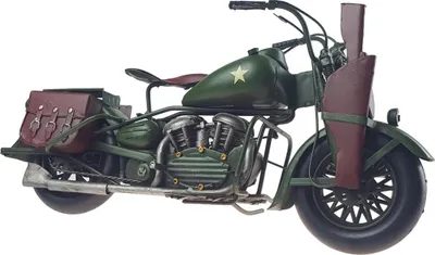 Produktbild von Blechmodell Blechmotorrad Militär Motorrad Bewaffnung