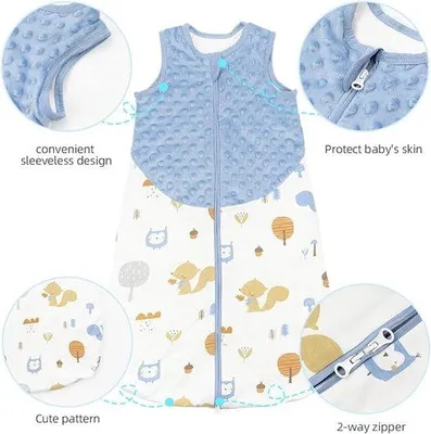 Immagine prodotto di Sacco nanna Famanu, 100% cotone, unisex, per neonati (taglia M, 6-12 mesi)