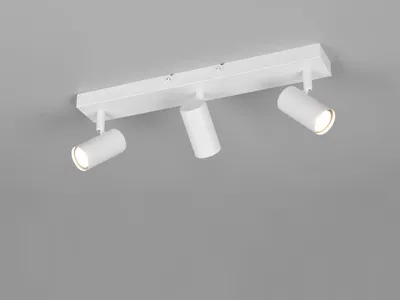 Produktbild von LED Deckenstrahler Weiß 3-flammig - Spotbalken Wohnzimmer, Flur & Küchenstrahler