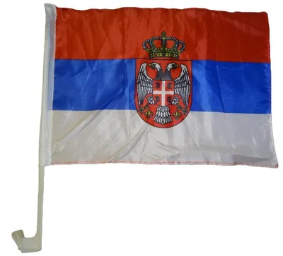 Produktbild von Autoflagge Serbien 30 x 40 cm Autofahne Fahne Flagge Fenster Fensterflagge Fensterfahne Fanflagge Fanfahne Scheibenfahne Scheibenflagge WM EM
