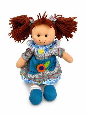 Produktbild von Stoffpuppe 30 cm Rag Doll Plüschpuppe im Landhausstil Weiche Kuschelpuppe Geschenk für Kinder, KI-generiertes Bild