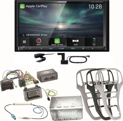 Produktbild von Kenwood DNX-7190DABS Android Auto Carplay DAB+ DVD CD Einbauset für Opel Astra J