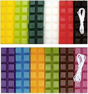 Immagine prodotto di Cera per candele 12 colori 480 g + 2 stoppini - Inverno