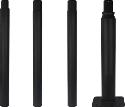 Produktbild von LED line Prime Lichtmast Straßenleuchte Schwarz 2m 3m 4m höhenverstellbar