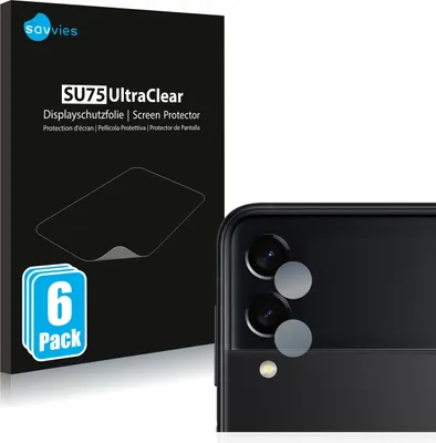Produktbild von 6x Für Samsung Galaxy Z Flip 3 5G (NUR Kameraschutz) Schutzfolie Savvies Displayschutz Display Schutz Folie Klar Transparent