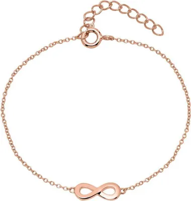 Produktbild von Unique Armband Infinity für Damen aus rosévergoldetem Sterlingsilber