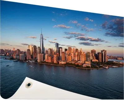 Produktbild von Gartenposter - 60x40 cm - Luftbild Skyline New York  - Modernes Wandbilder - Amerikanische Städte