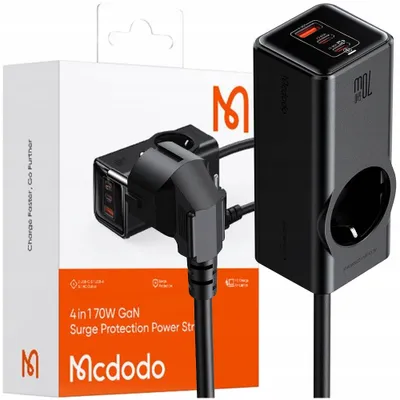 Zdjęcie produktu dla Mcdodo Ładowarka Sieciowa Listwa Zasilająca Gan 1xusb 2xusb-c 1xac 70w