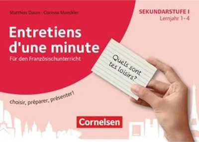 Produktbild von Kurzpräsentationen im Fremdsprachenunterricht - Lernjahr 1-4. Französischunterricht