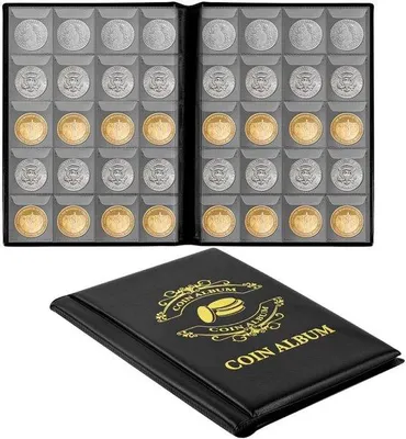 Produktbild von Famanu Münzen Sammelalbum mit 200 Fächern - Für 2-Euro-Münzen und mehr