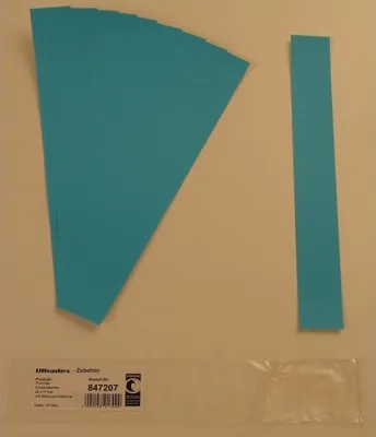 Produktbild von Einsteckkarten für 20mm Einsteckschiene 40x17mm VE=170 Stück blau