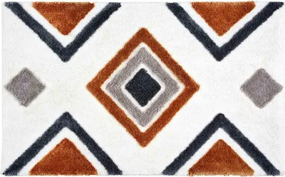 Produktbild von SCHÖNER WOHNEN-Kollektion Badematte BARBADOS ETHNO Weiß 67 x 110 cm