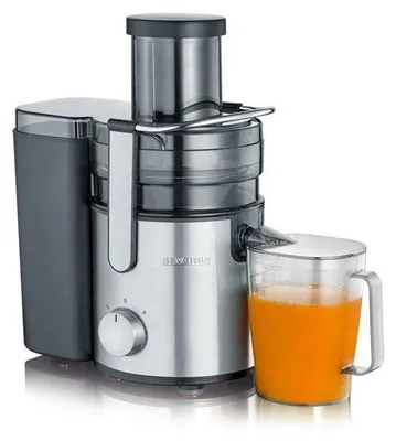 Produktbild von Zentrifuge/Entsafter SEVERIN ES3570, 800 W, 1,1 Liter, Schwarz/gebürsteter Edelstahl
