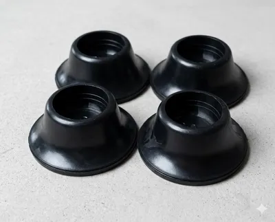 Produktbild von 4x Zeltstangenteller Zeltstabteller Gummi für Orkanstütze Campfrei