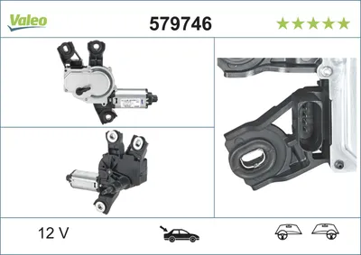Zdjęcie produktu dla Silnik Wycieraczek Vw Golf Plus V, Passat, Tiguan 10.04-  Tył