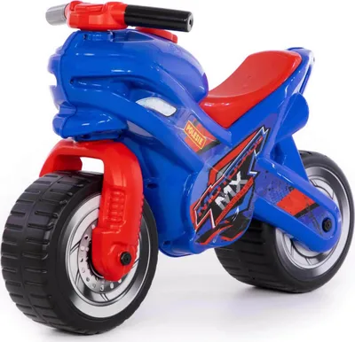 Image de Polesie MX-ON motocyclette glisseur véhicule enfant vélo d'apprentissage bleu