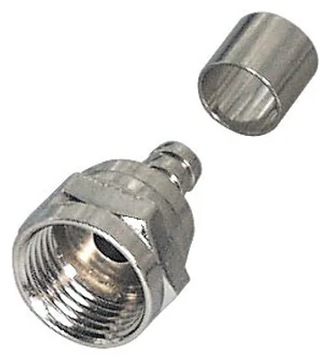 Image de Connecteur Transmedia F, type à sertir ; avec bague à sertir libre, pour câble Ø : 5,0 mm, FF 5 C