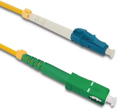 Immagine prodotto di Qoltec Glasfaser-Patchkabel LC/UPC - SC/APC | Monomodale | 9/125 | G652D | Simplex | 1 m