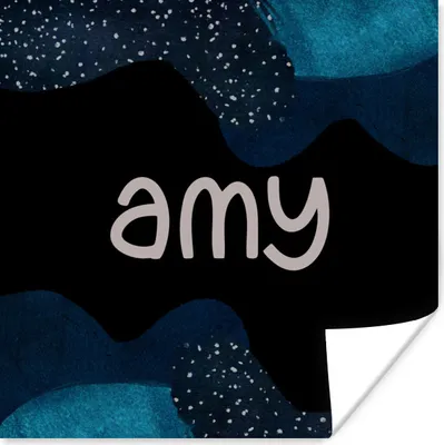 Produktbild von MuchoWow® Poster Amy - Pastell - Mädchen 100x100 cm - Babyzimmer