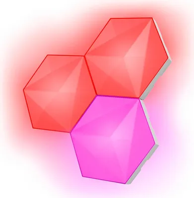 Produktbild von XT 903 VYBZ 3er-Set-Erweiterung für sechseckige RGB-Lichtpaneele, Weiß Studiobeleuchtung