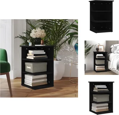 Produktbild von vidaXL Beistellregal Schwarz 35x35x55 cm Holzwerkstoff -  Sideboards