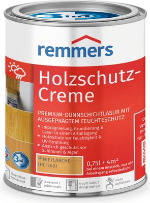 Produktbild von Remmers Holzschutz-Creme 3in1 pinie/lärche (RC-260) 0,75 l, Holzlasur aussen