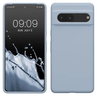 Produktbild von kwmobile Handyhülle für Google Pixel 7 Hülle, für Pixel 7 Case - Hülle Silikon - kabelloses Laden - Hellblau