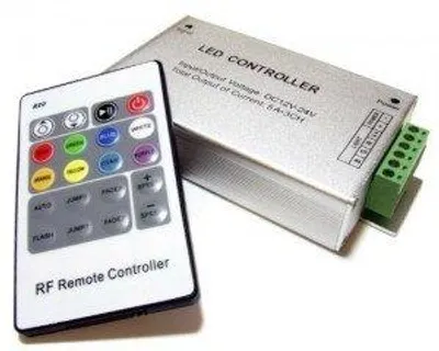 Zdjęcie produktu dla Sterownik i pilot radiowy do pasków taśm LED RGB sterownik radiowy Eko-light EKST1802