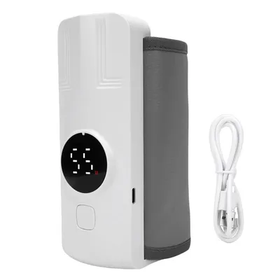 Produktbild von Tragbarer Babyflaschenwärmer für Unterwegs, kabelloser Milchwärmer mit 6000 mAh Akku, 18 W, präzise Temperaturregelung