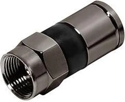 Produktbild von Transmedia F-Kompressionstecker; für Kabel-Ø 6,8 - 7,4 mm, brünierte Oberfläche, FFQ 10 H